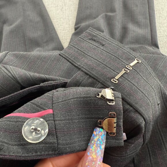 New Alfani Dress Pants Size 10 Petite Hook Closure Pockets Viscose, lycra, Polye - Picture 7 of 15